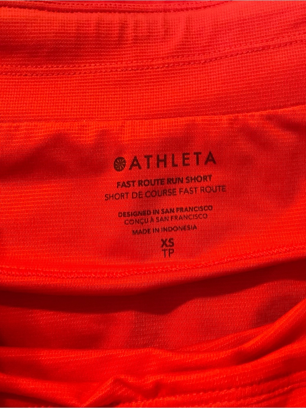 BUNDLE — Athleta Fast Route Mid Rise Running Shorts XS Black and Cardinal Red - Picture 9 of 9